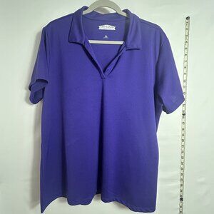 Joe's USA Dry-Equip women's purple‎ collared short-sleeve polo XXL